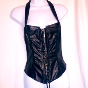 VEGAN LEATHER CORSET